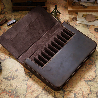 Crazy Horse Skin - Pen Storage Box (Pack of Three/Pack of Six)