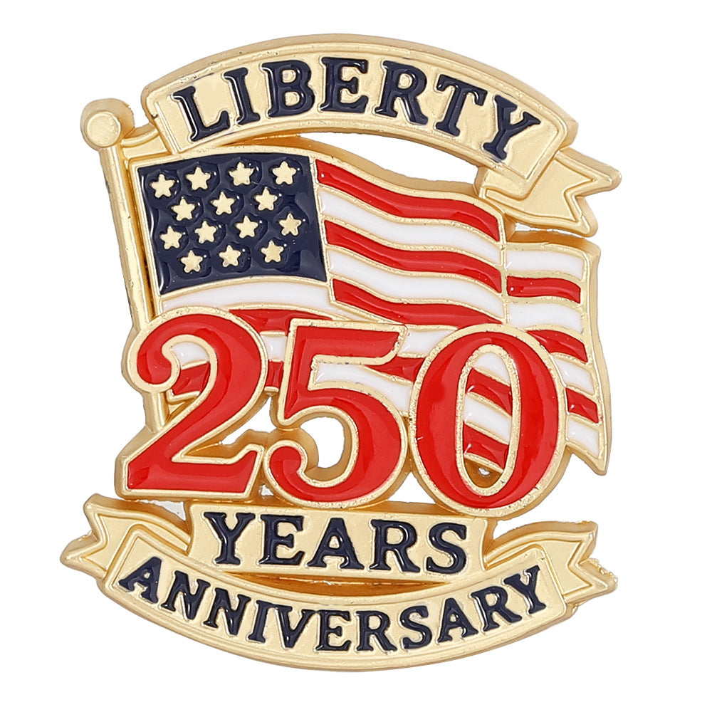 Liberty Shield Travel Enamel Pin for Backpacks  by CAVE