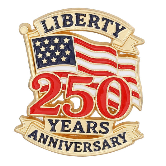 Liberty Shield Travel Enamel Pin for Backpacks  by CAVE