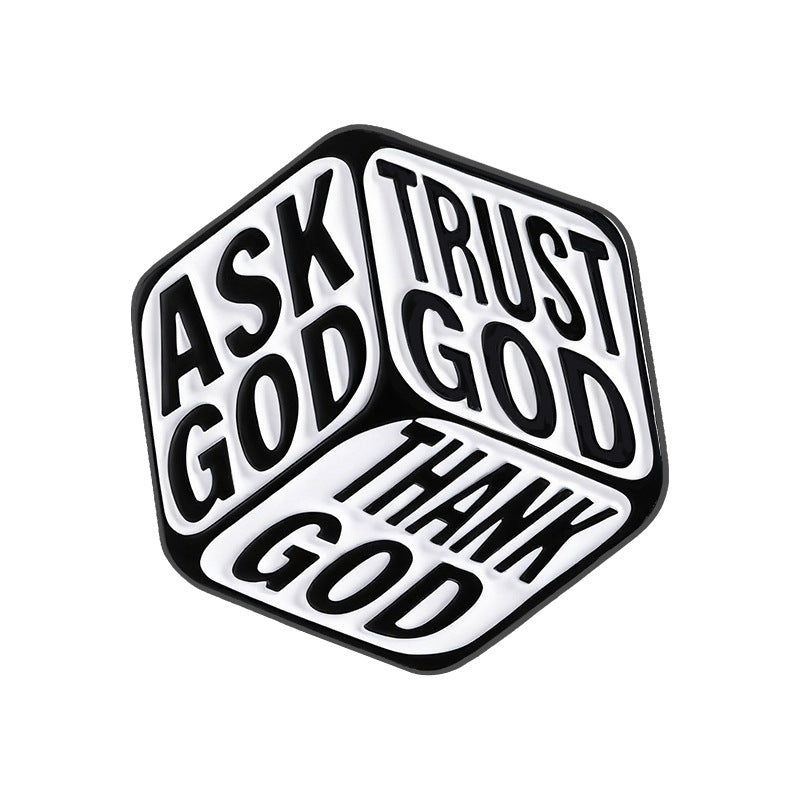 Hex God Travel Enamel Pin for Backpacks  by CAVE