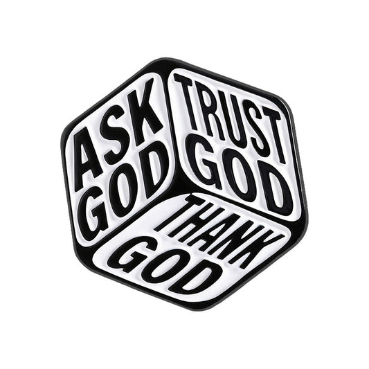 Hex God Travel Enamel Pin for Backpacks  by CAVE