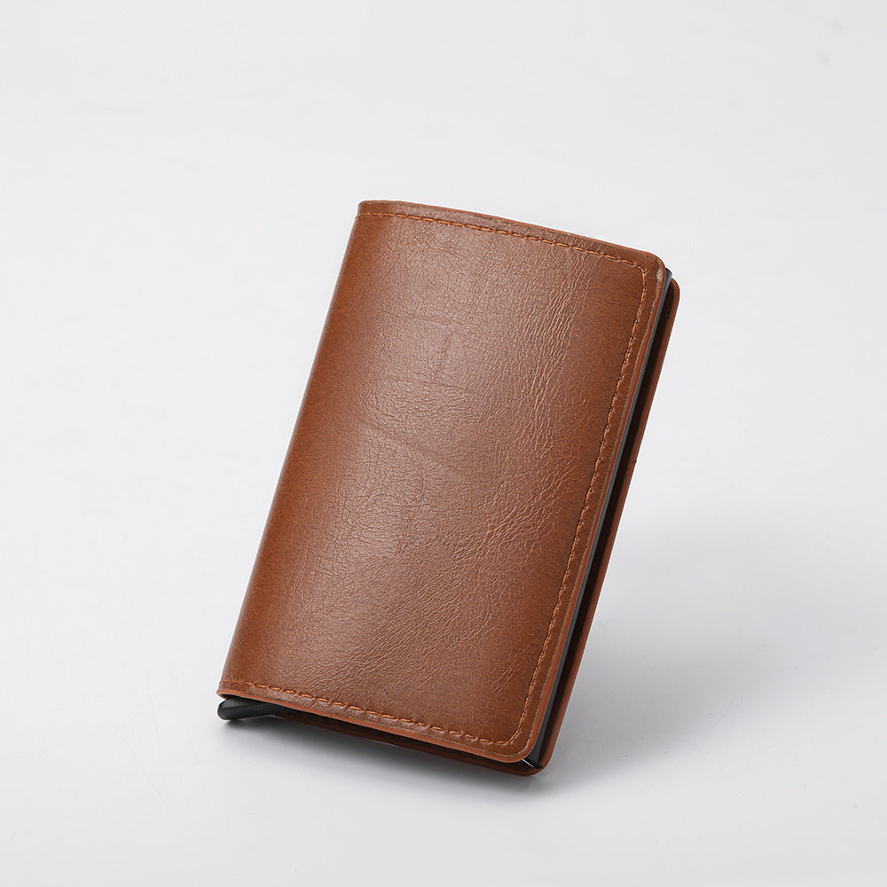 Men's Wallet - Ultra-thin Carbon Fiber RFID Card Holder with Auto-card Ejection