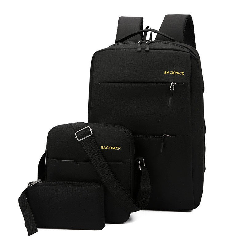 Business Computer Bag - Three-piece Backpack with USB