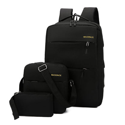 Business Computer Bag - Three-piece Backpack with USB