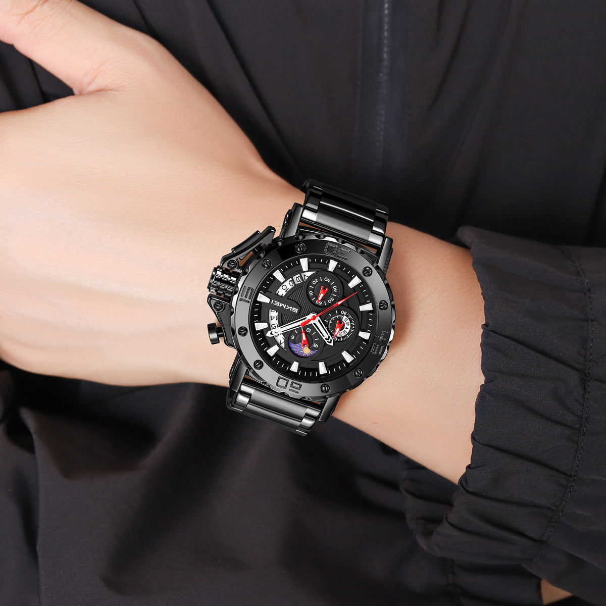 SKMEI-Fashion Business Men's Waterproof Quartz Watch-9344