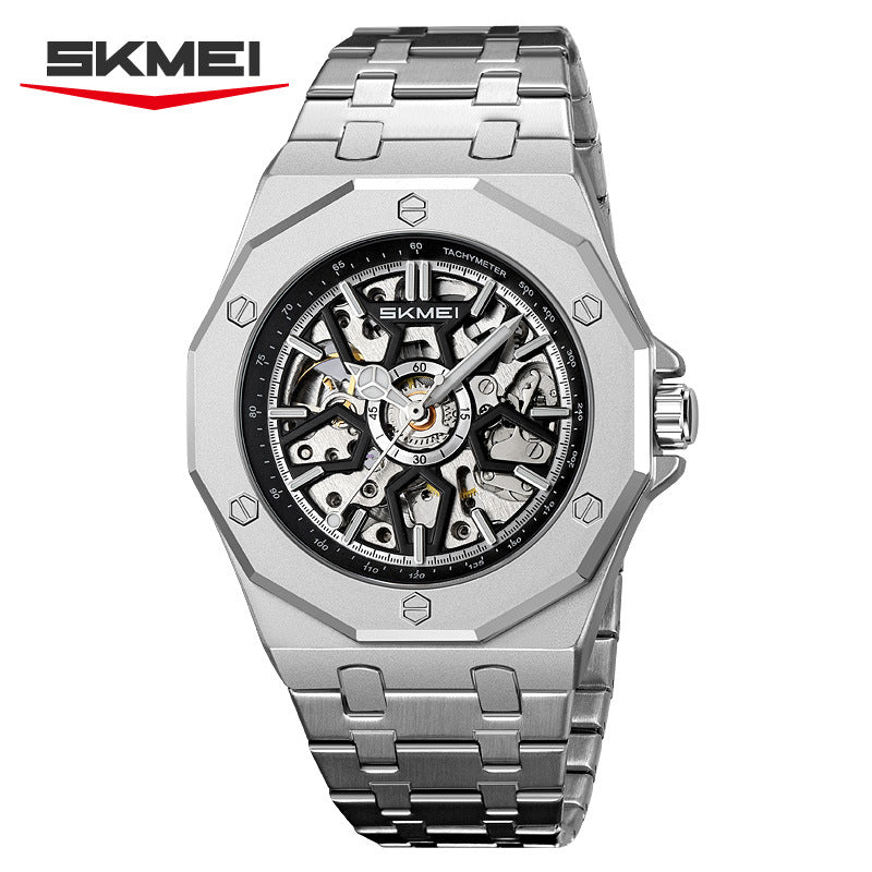 SKMEI Fashion Hollow Carved Square Men's Mechanical Watch-M036