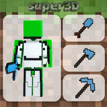 Pixel Worlds-J.J. Maggie Movable Model（13cm）