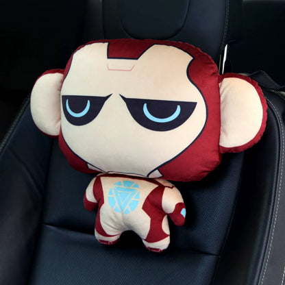 Car Headrest & Waist Support- Cute Cartoon Character Styling