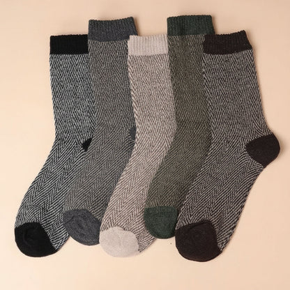 5 Pairs Pack- cotton socks package (mixed color pre-pack)