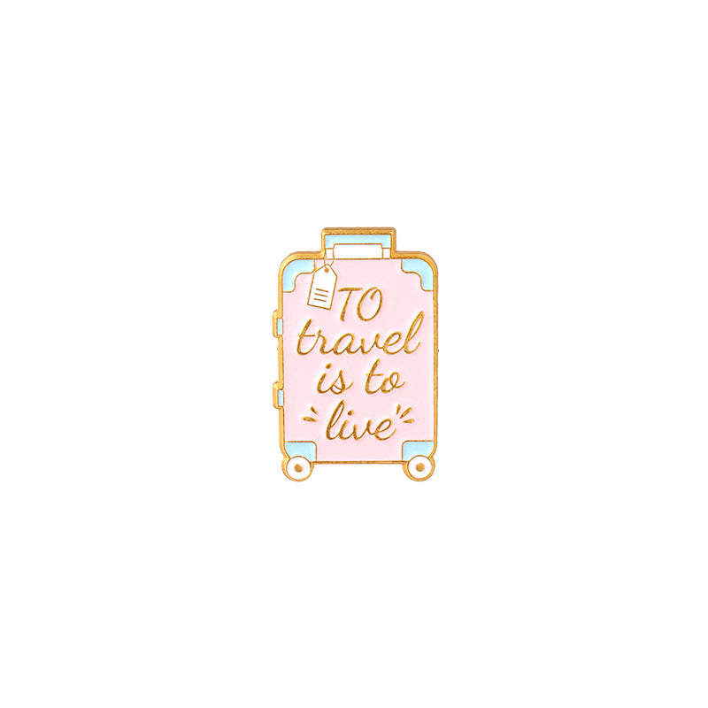 Castle Travel Enamel Pin for Backpacks  by CAVE