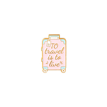 Castle Travel Enamel Pin for Backpacks  by CAVE