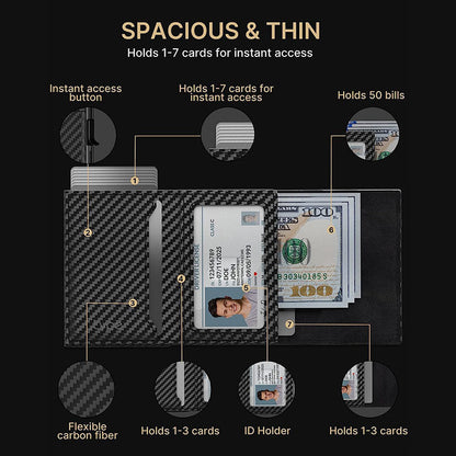 RFID Blocking Slim Lightweight Multi-Functional Card Holder