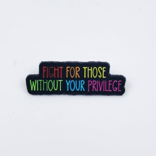 Rainbow Alphabet Travel Enamel Pin for Backpacks  by CAVE