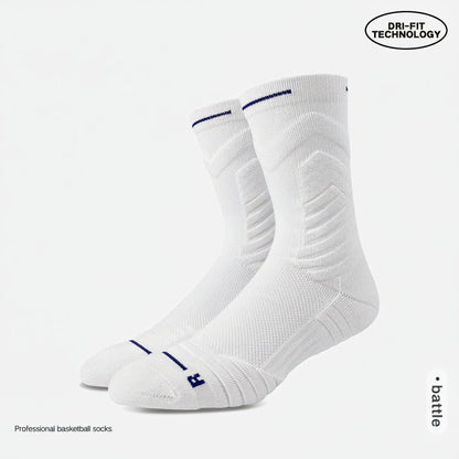 5 Pairs Pack-Men's Sweat Towel Bottom Sports Stockings.