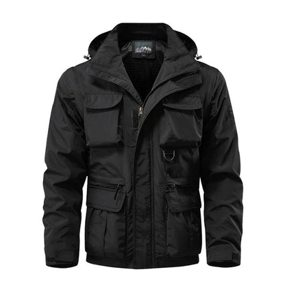 Windproof Tactical  Jacket - Black