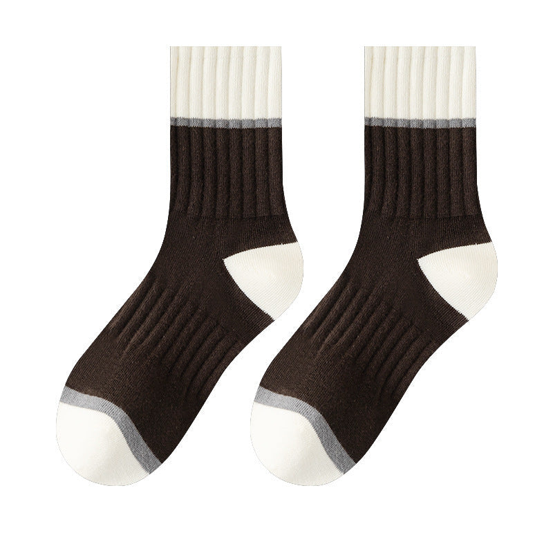 5 Pairs Pack-Medium tube men's socks