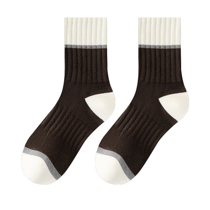 5 Pairs Pack-Medium tube men's socks