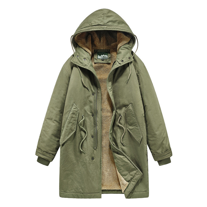 Sherpa Lined Parka -Army Green
