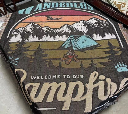 Home Decor Blanket-Campfire