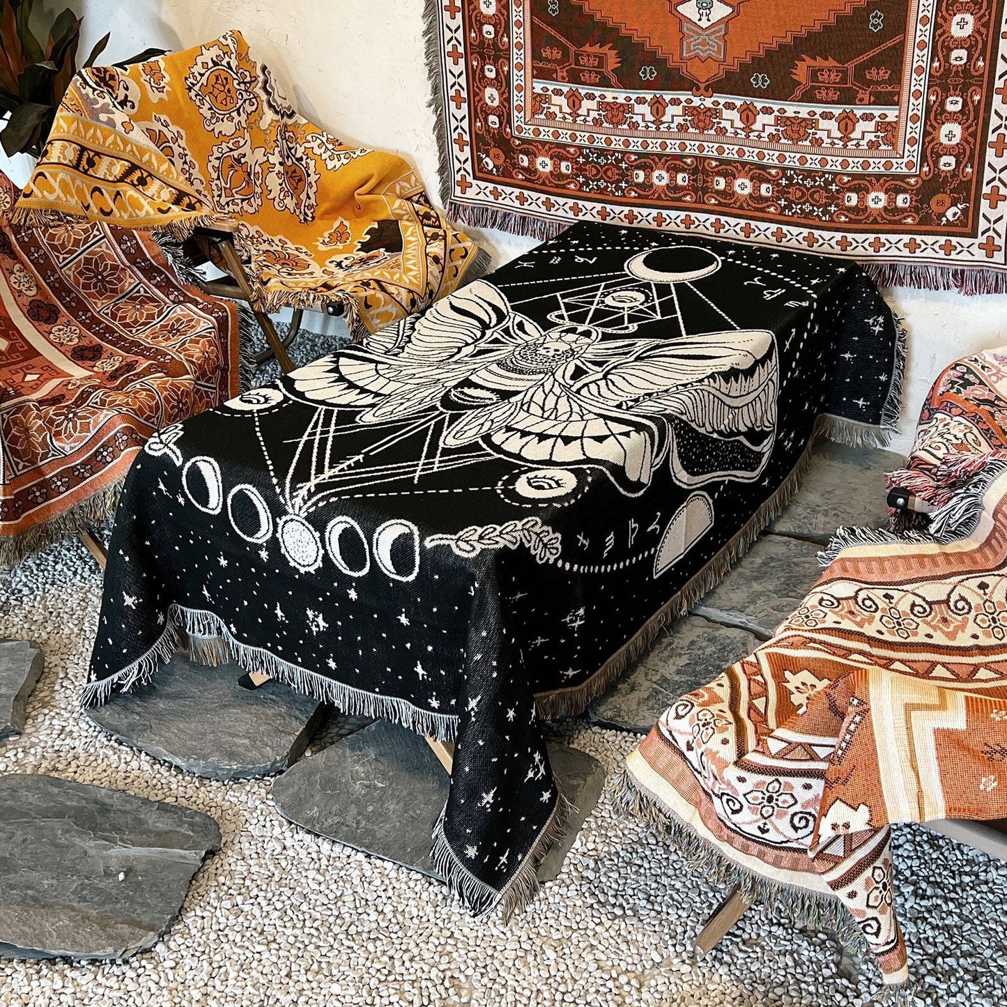 Home Decor Tapestry-Celestial Moth Tapestry