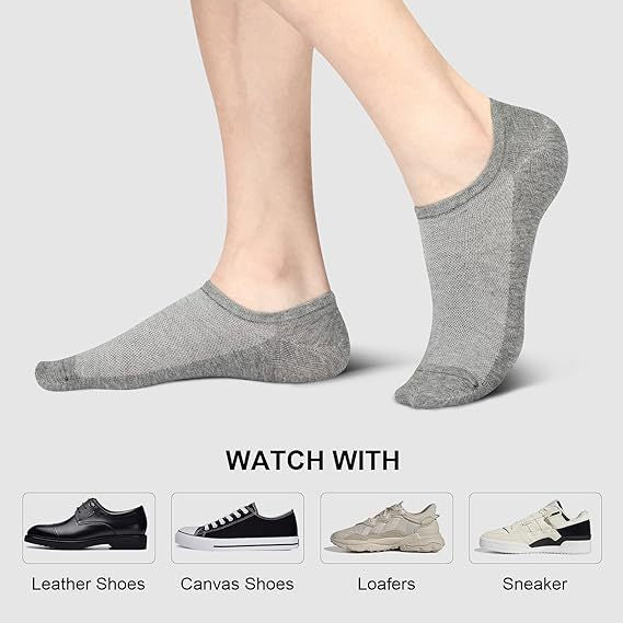 5 Pairs Pack-Large size heel socks