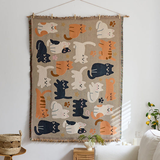 Home Decor Tapestry-Cat fun time