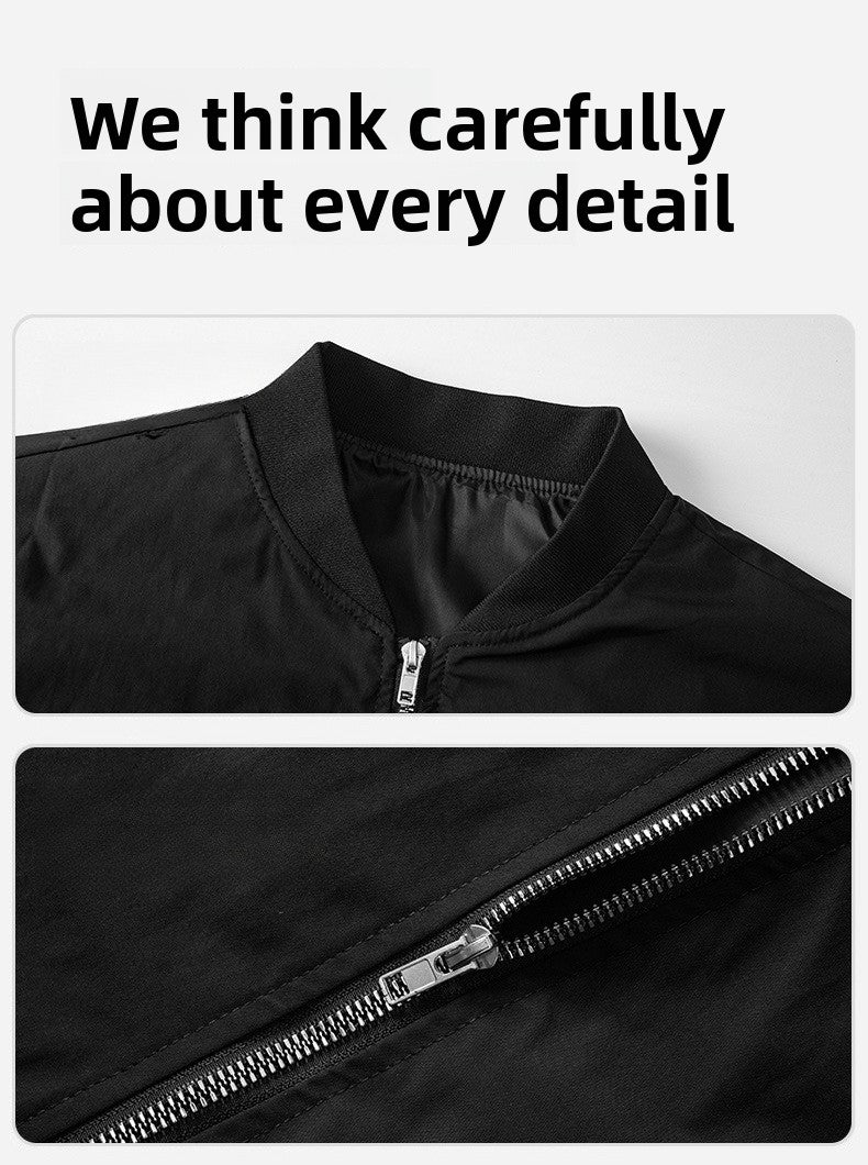 Waterproof Bomber Jacket- Black