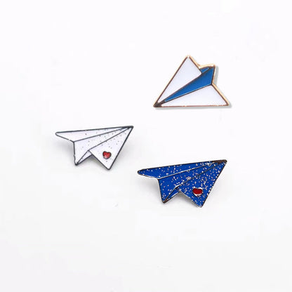Plane Travel Enamel Pin for Backpacks  by CAVE