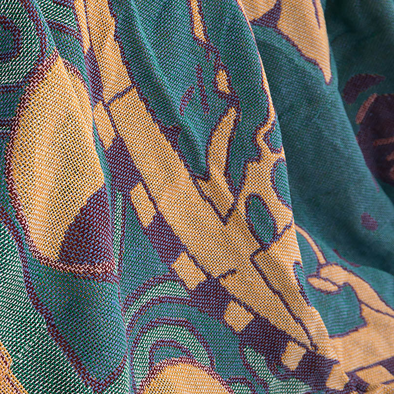Home Decor Blanket- World Map