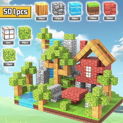 PIXEL CUBE Magnetice- [Super Primeval Forest] 501pcs.