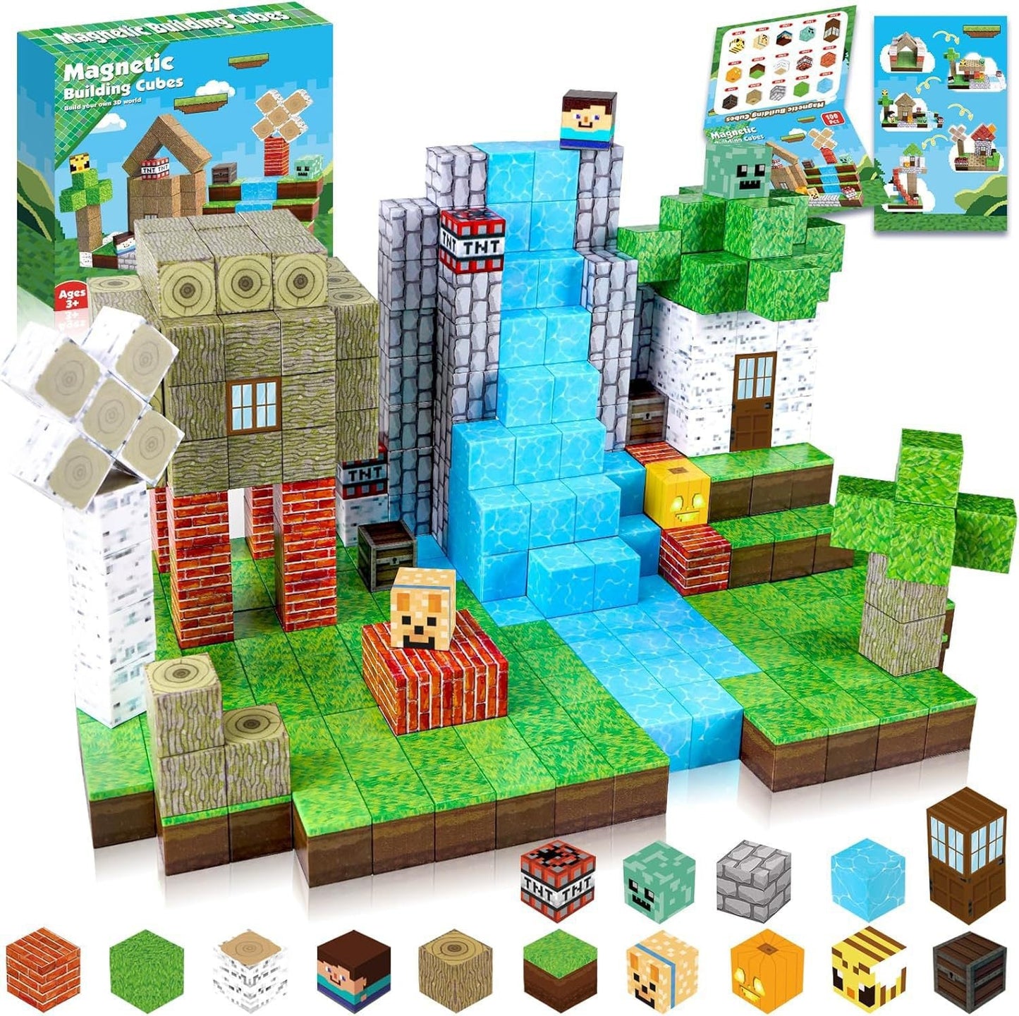 PIXEL CUBE Magnetice-[Jungle Tribe]-100PCS