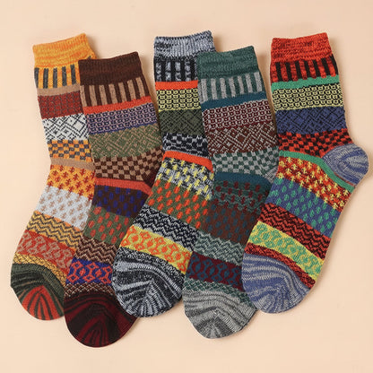 5 Pairs Pack- cotton socks package (mixed color pre-pack)