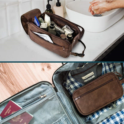 Pu leather - men's toilet bag (26.6 * 14 * 15cm)