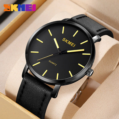 SKMEI-Fashion Business Men's Waterproof Quartz Watch-1984