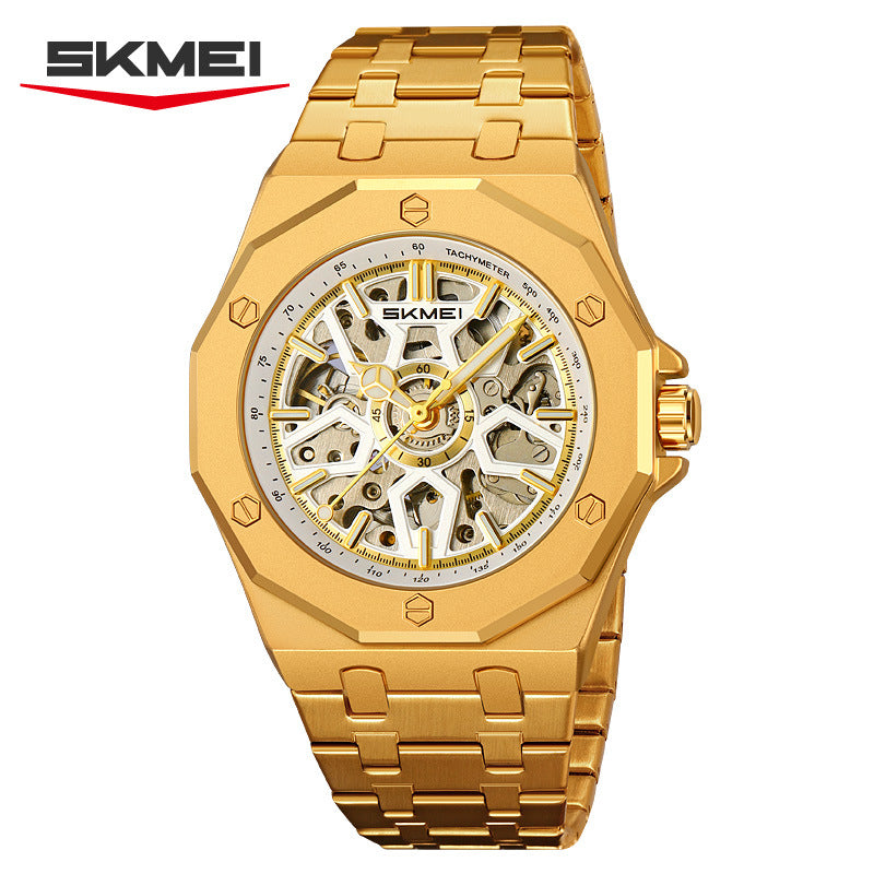 SKMEI Fashion Hollow Carved Square Men's Mechanical Watch-M036