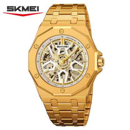 SKMEI Fashion Hollow Carved Square Men's Mechanical Watch-M036