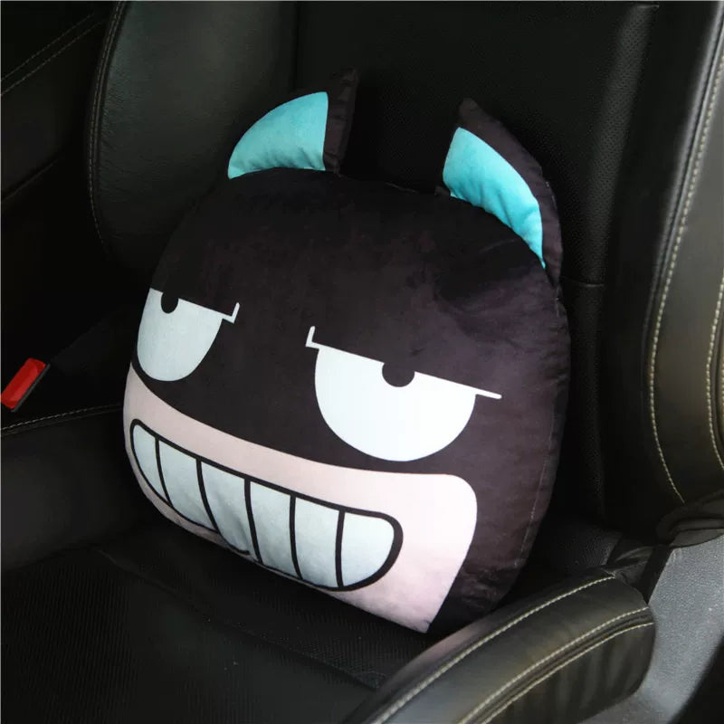 Car Headrest & Waist Support- Cute Cartoon Character Styling