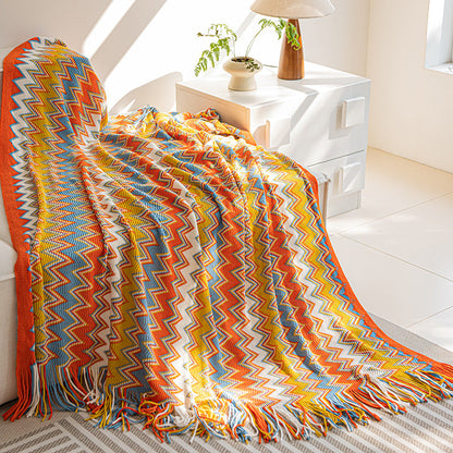 Home Decor Blanket-Orange Tangerine