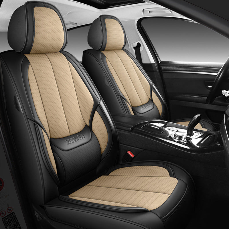Car Seat Cushion - Sports Full Leather -Five-Seater Deluxe Edition