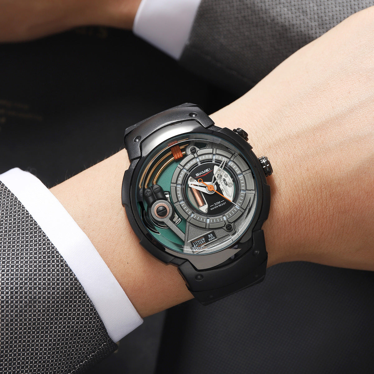 SKMEI-Fashion Business Men's Waterproof Quartz Watch-2535