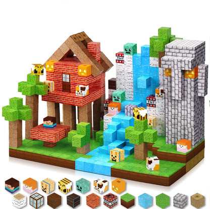 PIXEL CUBE Magnetice- [Original Forest] 150pcs