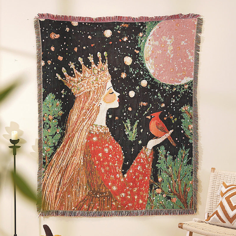 Home Decor Tapestry- Queen in Red