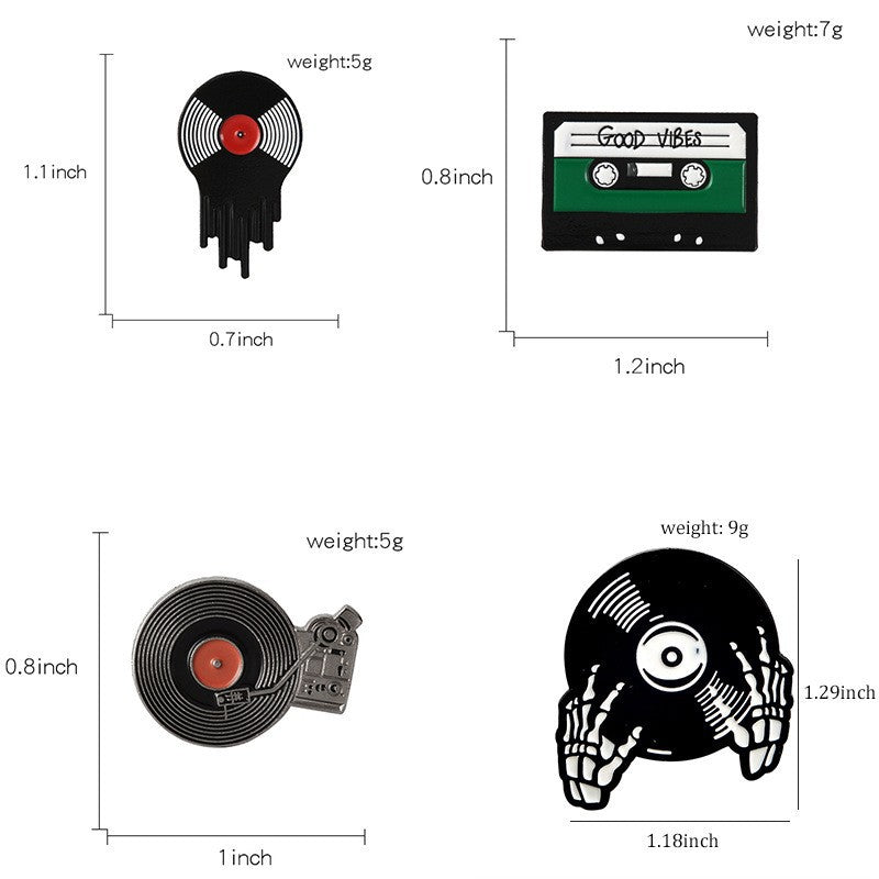 Skull Travel Enamel Pin for Backpacks by CAVE