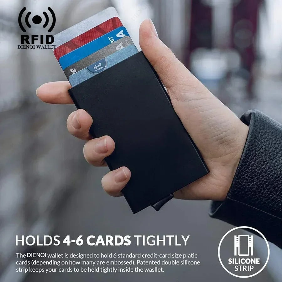 RFID Blocking Slim Lightweight Multi-Functional Card Holder