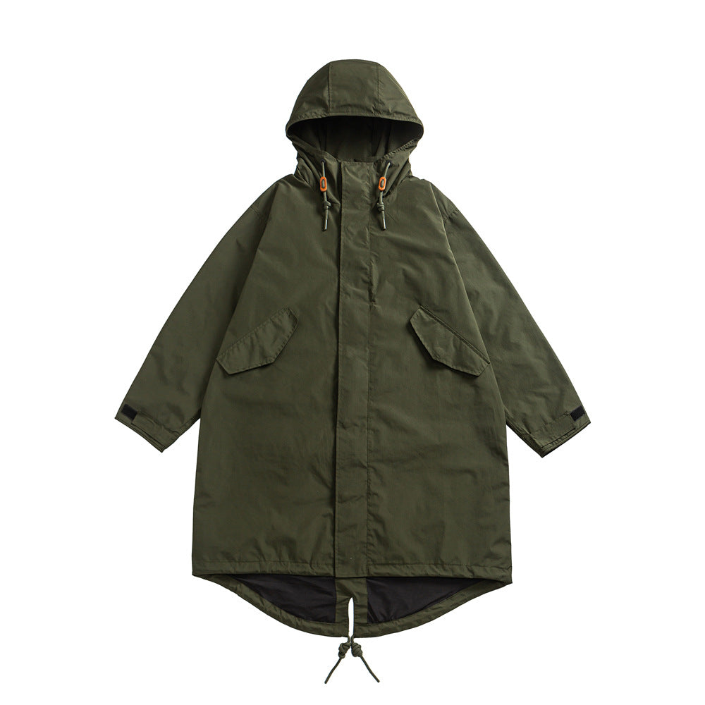 Fishtail Windproof Military Parka-Green