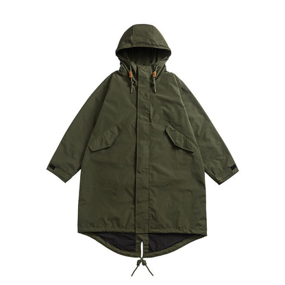 Fishtail Windproof Military Parka-Green