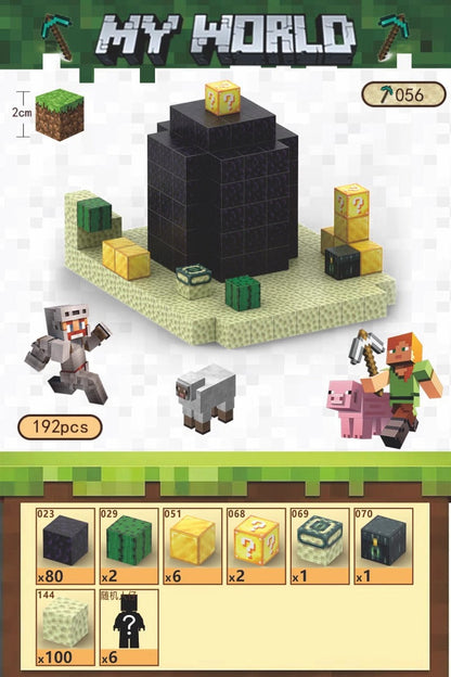 PIXEL CUBE Magnetic- [Obsidian] 192pcs+6dolls