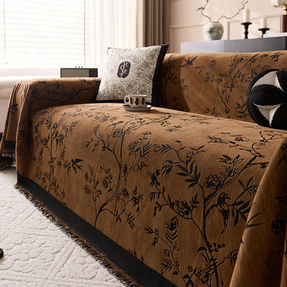 Home Decor Blanket-Swallow Shadow - Coffee