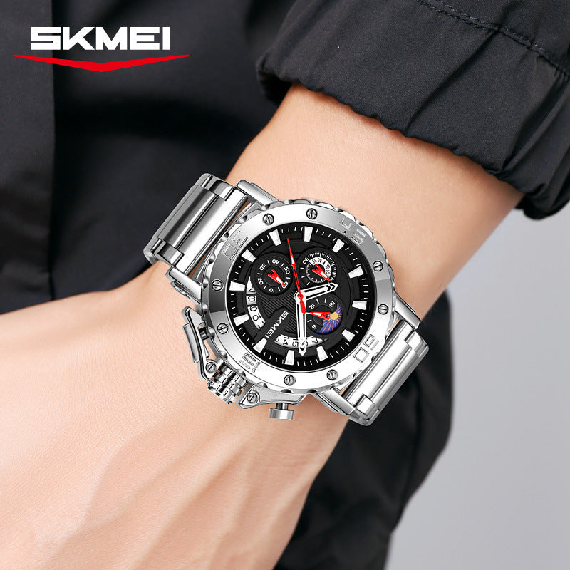 SKMEI-Fashion Business Men's Waterproof Quartz Watch-9344
