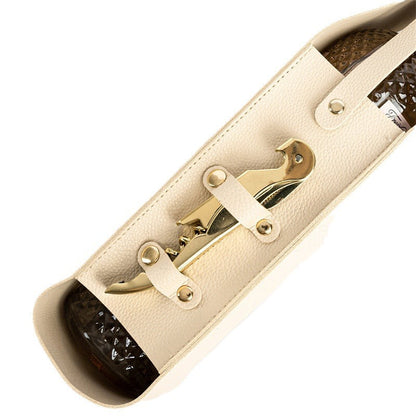 Pu leather - single red wine packaging bag